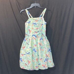Cherokee Kids Dress with Floral& Bird Print